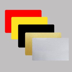Karty plastikowe kolorowe